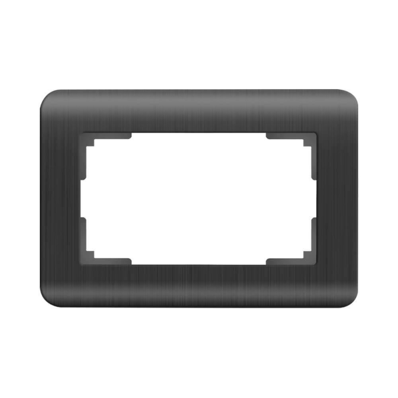 Рамка для двойной розетки Werkel Stream графит WL12-Frame-01-DBL 4690389147050 в Санкт-Петербурге