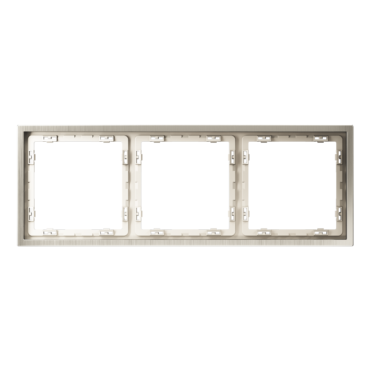 Рамка металлическая на 3 поста Voltum S70 Metal (никель) VLSM120311 в #REGION_NAME_DECLINE_PP#