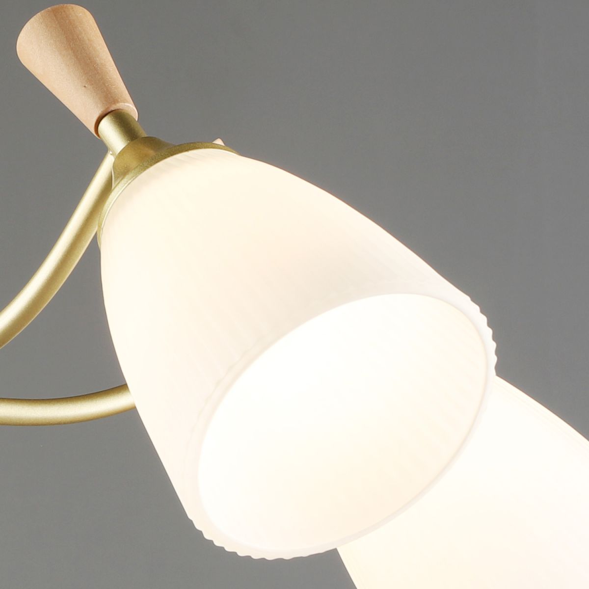 Люстра на штанге Reluce 38960-0.3-05 GD+WOOD в Санкт-Петербурге