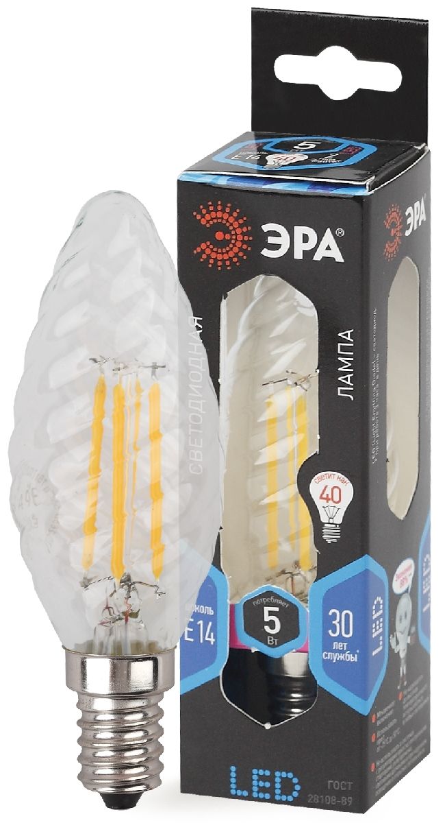 Лампа светодиодная Эра E14 5W 4000K F-LED BTW-5W-840-E14 Б0027936 в Санкт-Петербурге