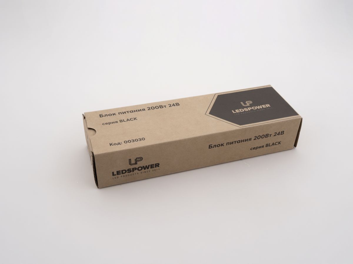 Блок питания LEDS POWER 200Вт 24В BLACK 003030 в Санкт-Петербурге