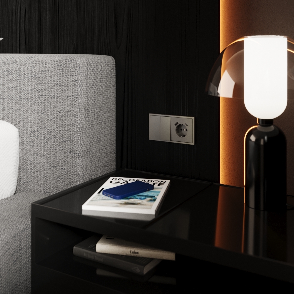 Перекрестный переключатель встраиваемый Voltum S70 двухклавишный 10А, (шелк) VLS020504 в Санкт-Петербурге