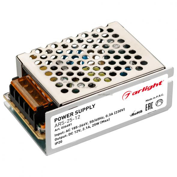 Блок питания Arlight ARS-25-12 (12V, 2.1A, 25W) 026681 в Санкт-Петербурге