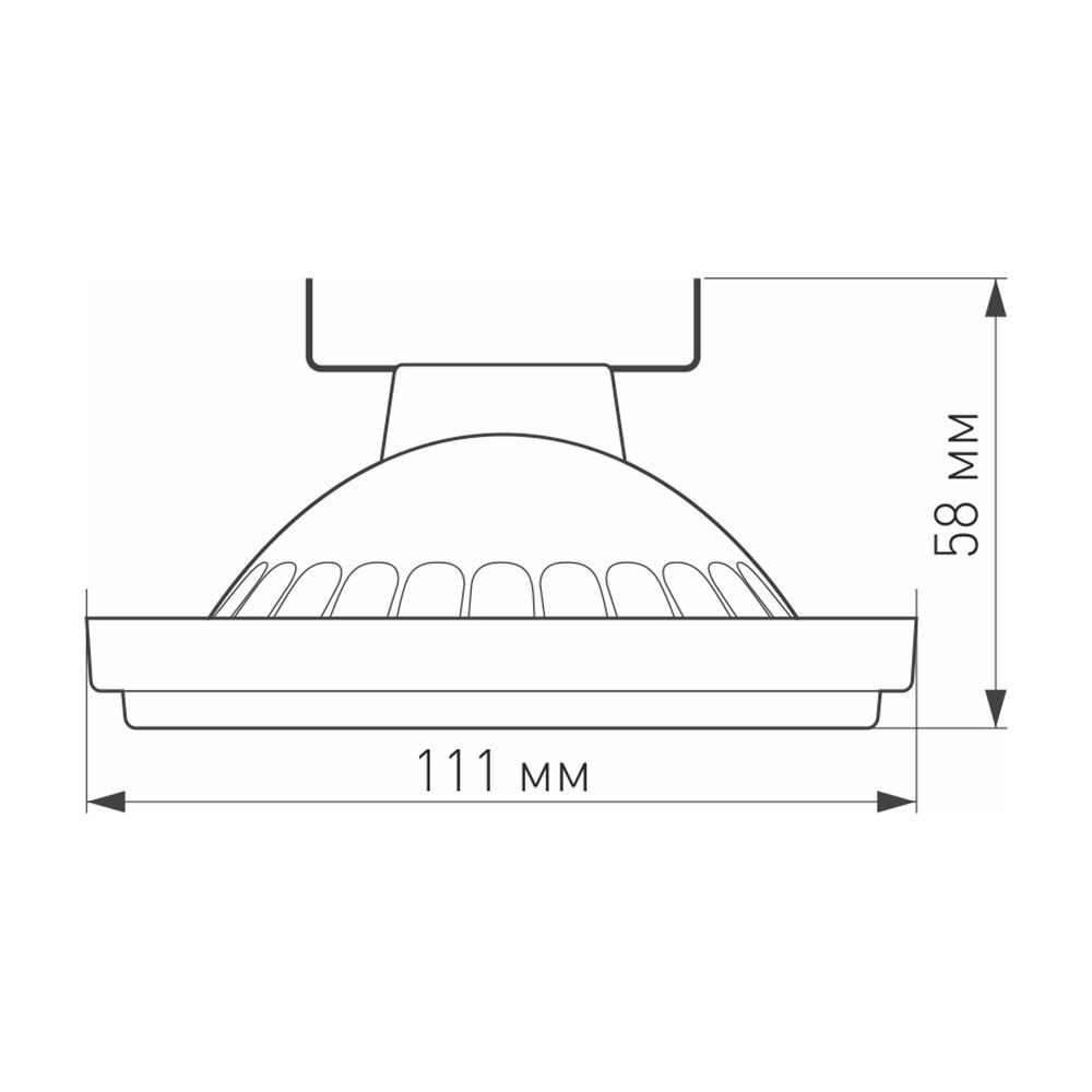 Светодиодная лампа Arlight AR111-UNIT-G53-12W- Day4000 (WH, 120 deg, 12V) 025637 в Санкт-Петербурге