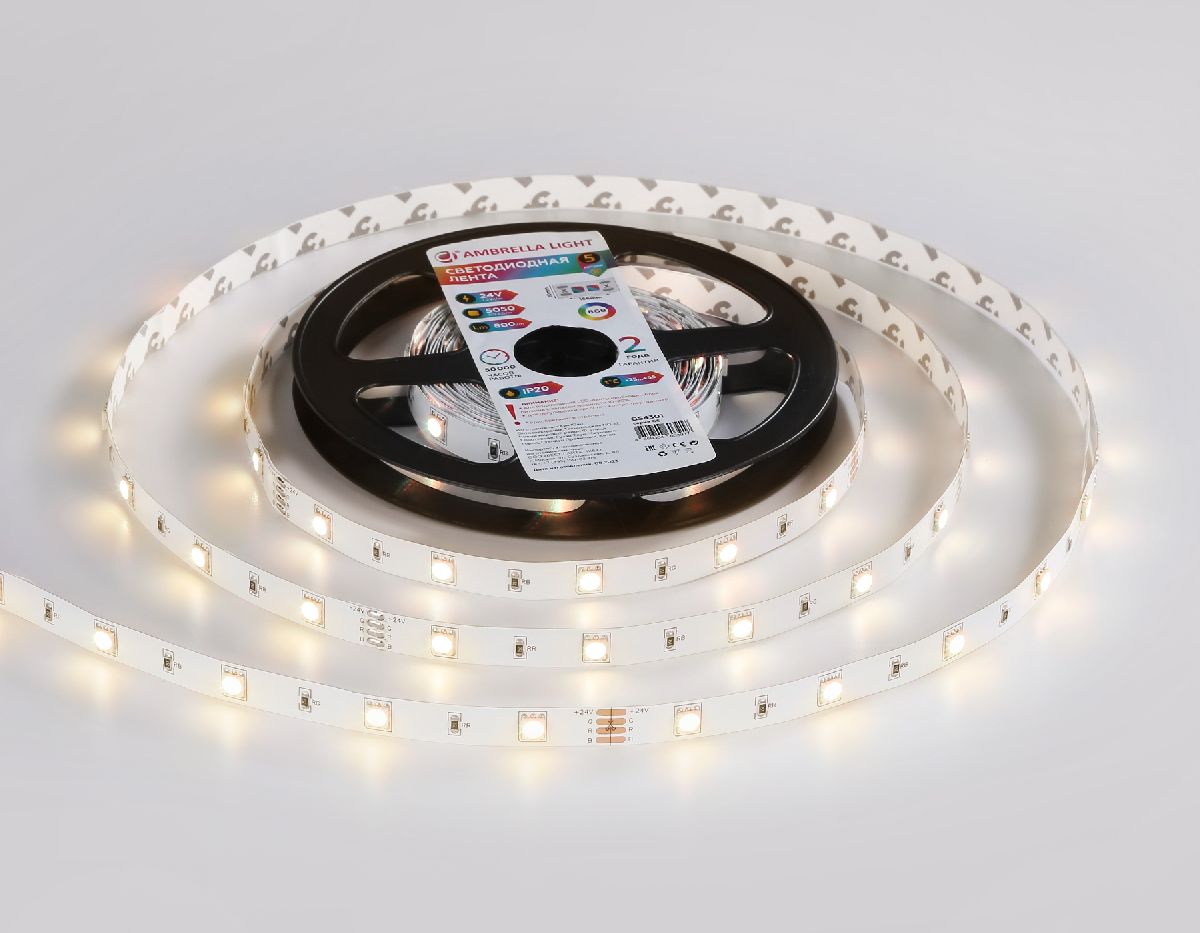 Светодиодная лента Ambrella Light LED Strip 24В 5050 7,2Вт/м RGB 5м IP20 GS4301 в Санкт-Петербурге