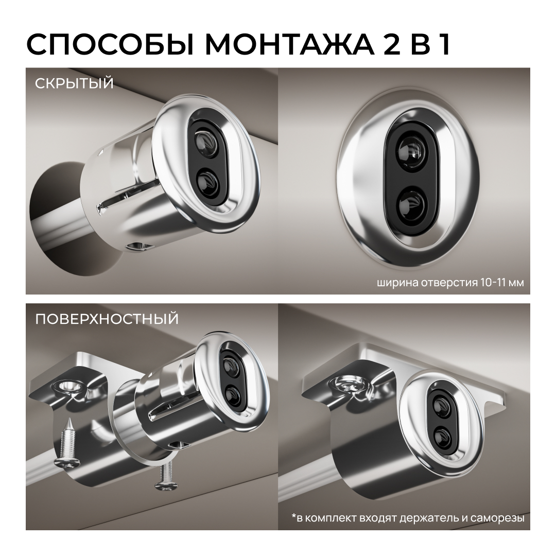 ИК выключатель на препятствие, 12В/24В, 60вт/120Вт, 5А, коннектор 2.5 x 5.5мм, серебро Apeyron 04-67 в Санкт-Петербурге