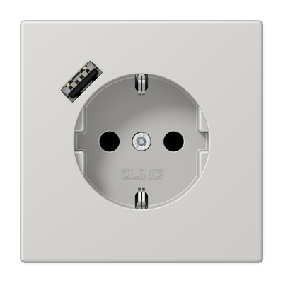 Розетка 2K+З USB Typ A Jung LS1520-18ALG в Санкт-Петербурге