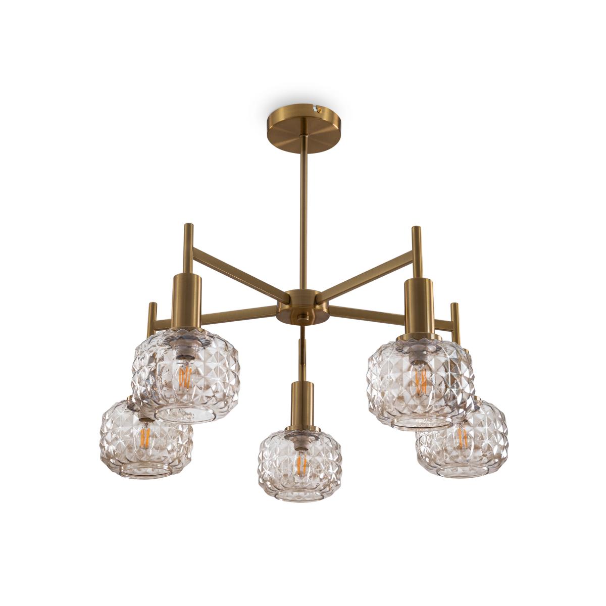 Люстра на штанге Freya Fero FR5366CL-05BS в #REGION_NAME_DECLINE_PP#