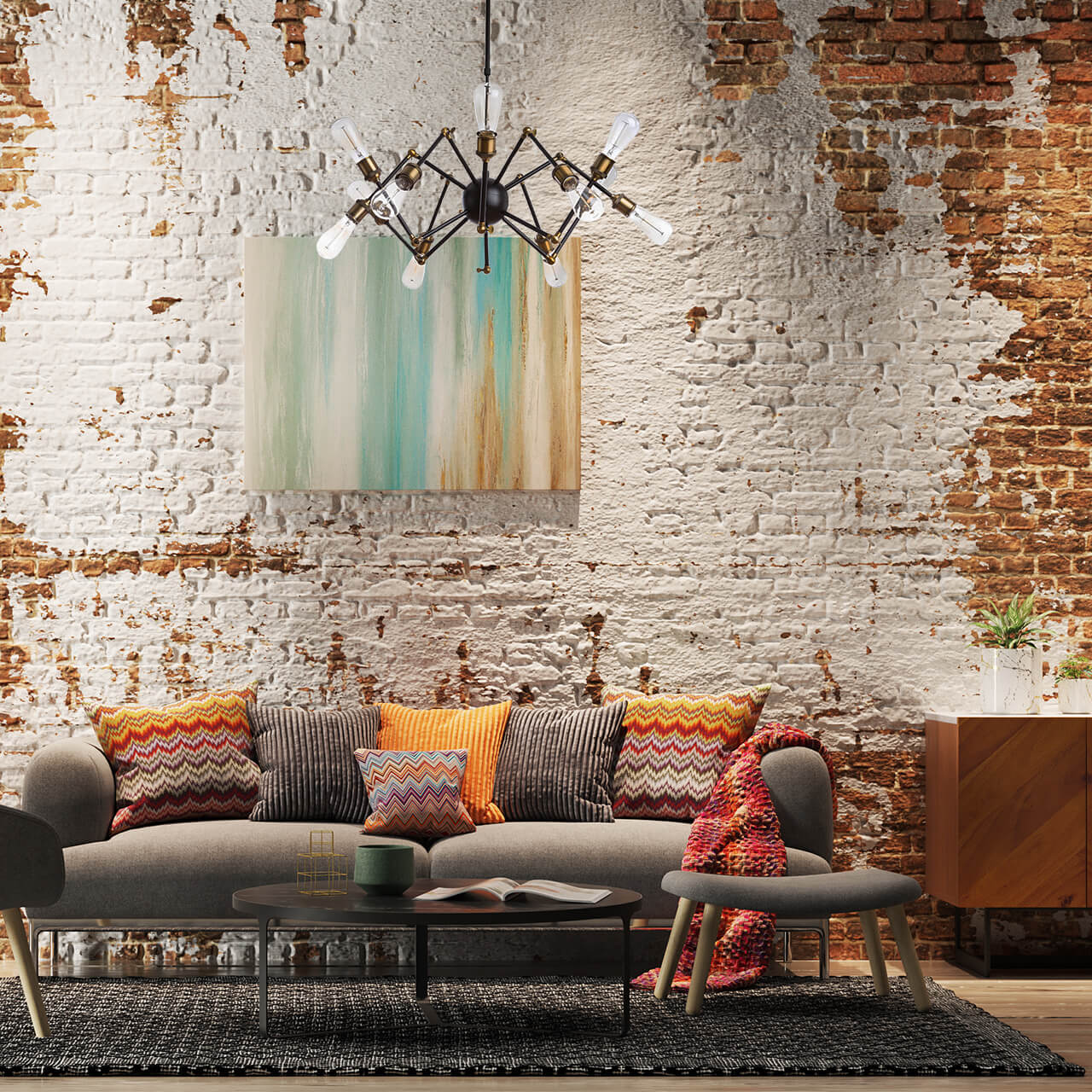 Подвесная люстра Divinare Formica 3037/03 SP-12 в Санкт-Петербурге