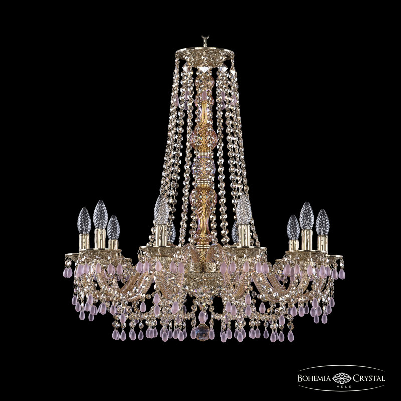 Подвесная люстра Bohemia Ivele Crystal 16110/10/240/h-75 G V7010 M777 в Санкт-Петербурге