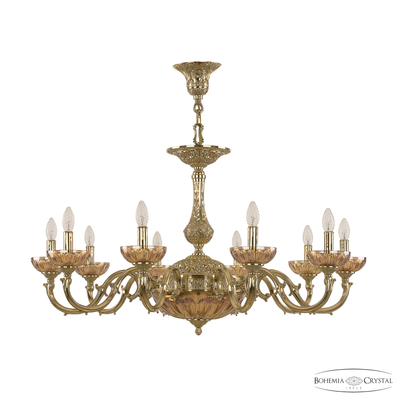 Подвесная люстра Bohemia Ivele Crystal Verona 72101P/10/300 G P Shampan/M-1H в Санкт-Петербурге