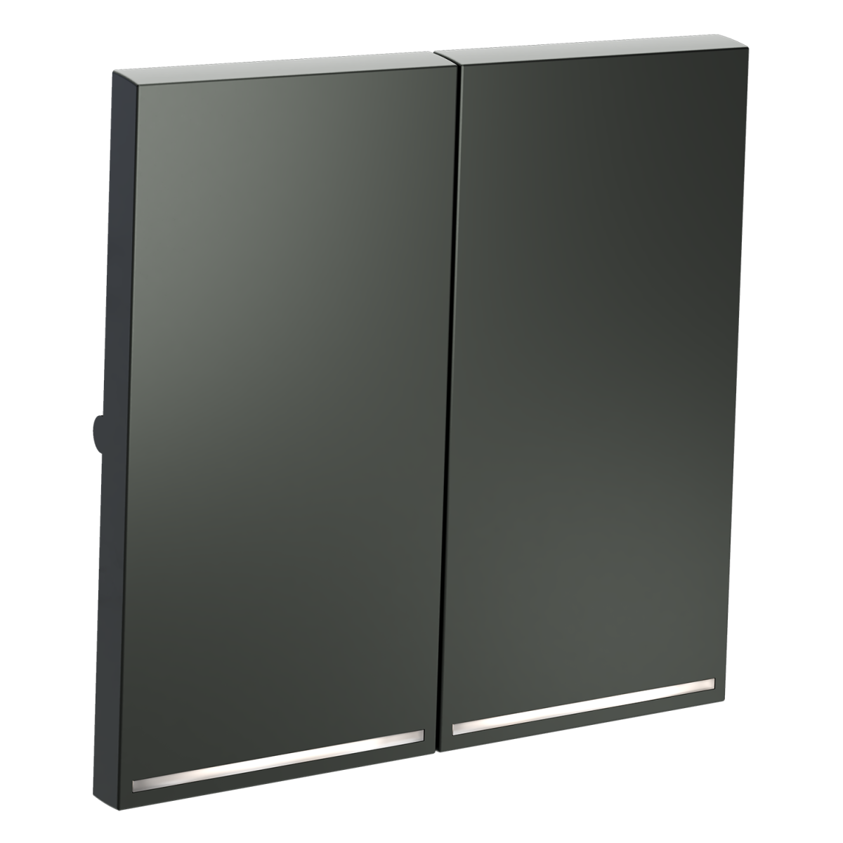 Клавиши для выключателя/переключателя двухклавишного с подсветкой Voltum S70 (титан) VLS000406 в Санкт-Петербурге