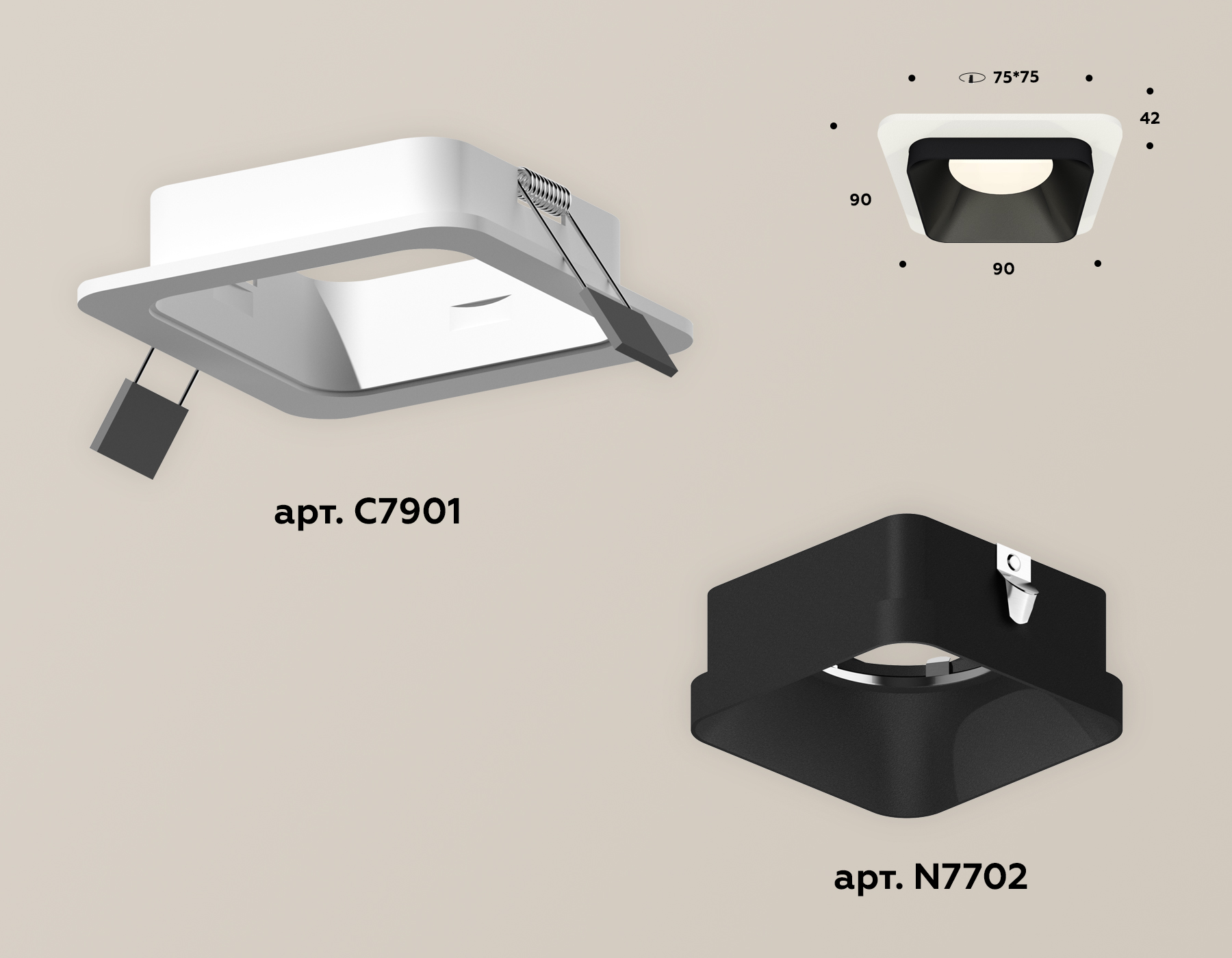 Встраиваемый светильник Ambrella Light Techno XC7901002 (C7901, N7702) в Санкт-Петербурге