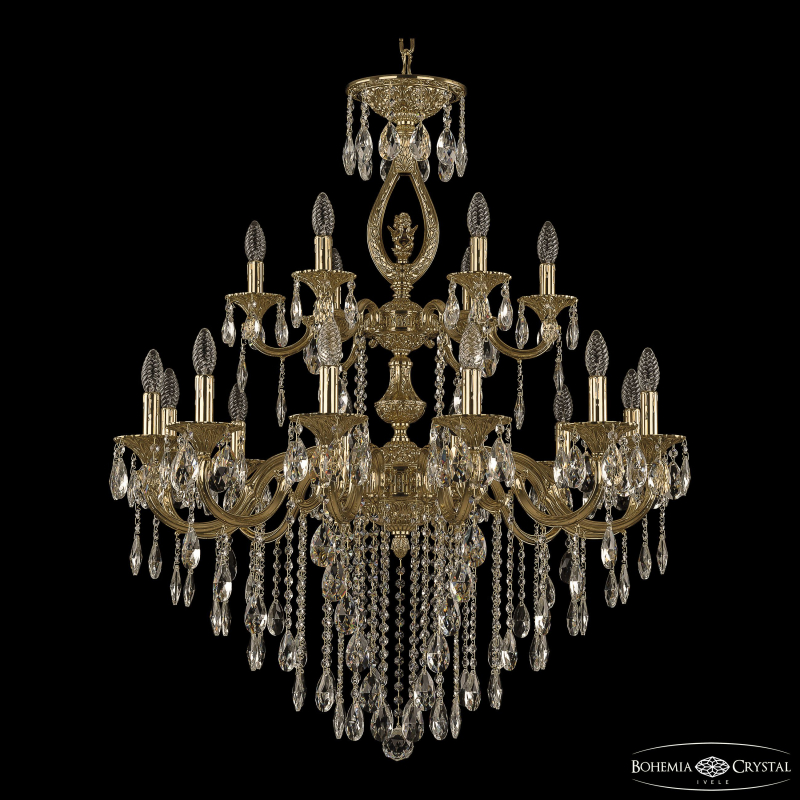 Подвесная люстра Bohemia Ivele Crystal Verona 72401/12+6/300/2d B G FA2B в Санкт-Петербурге