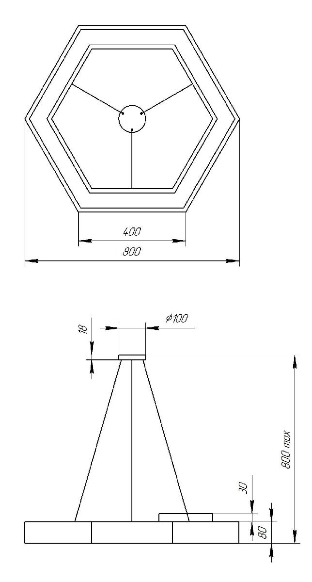 Подвесной светильник Эра Geometria SPO-124-W-40K-051 Б0050556 в Санкт-Петербурге