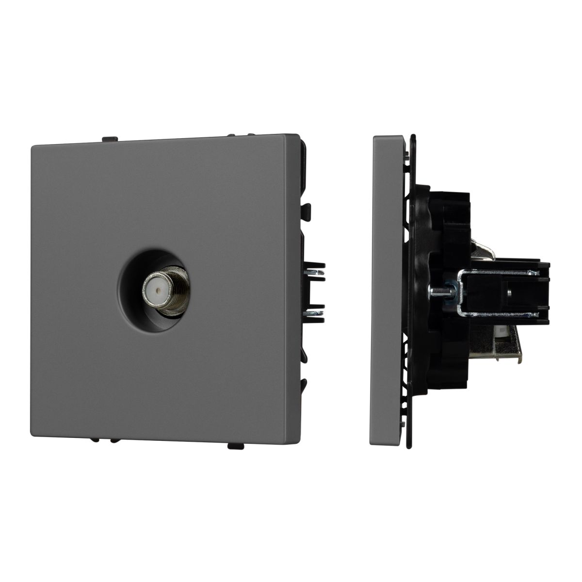 Механизм спутниковой розетки Arlight SCT-NOBE-MST1-SFPL-GR (SAT) (Серый базальт) 054299 в Санкт-Петербурге