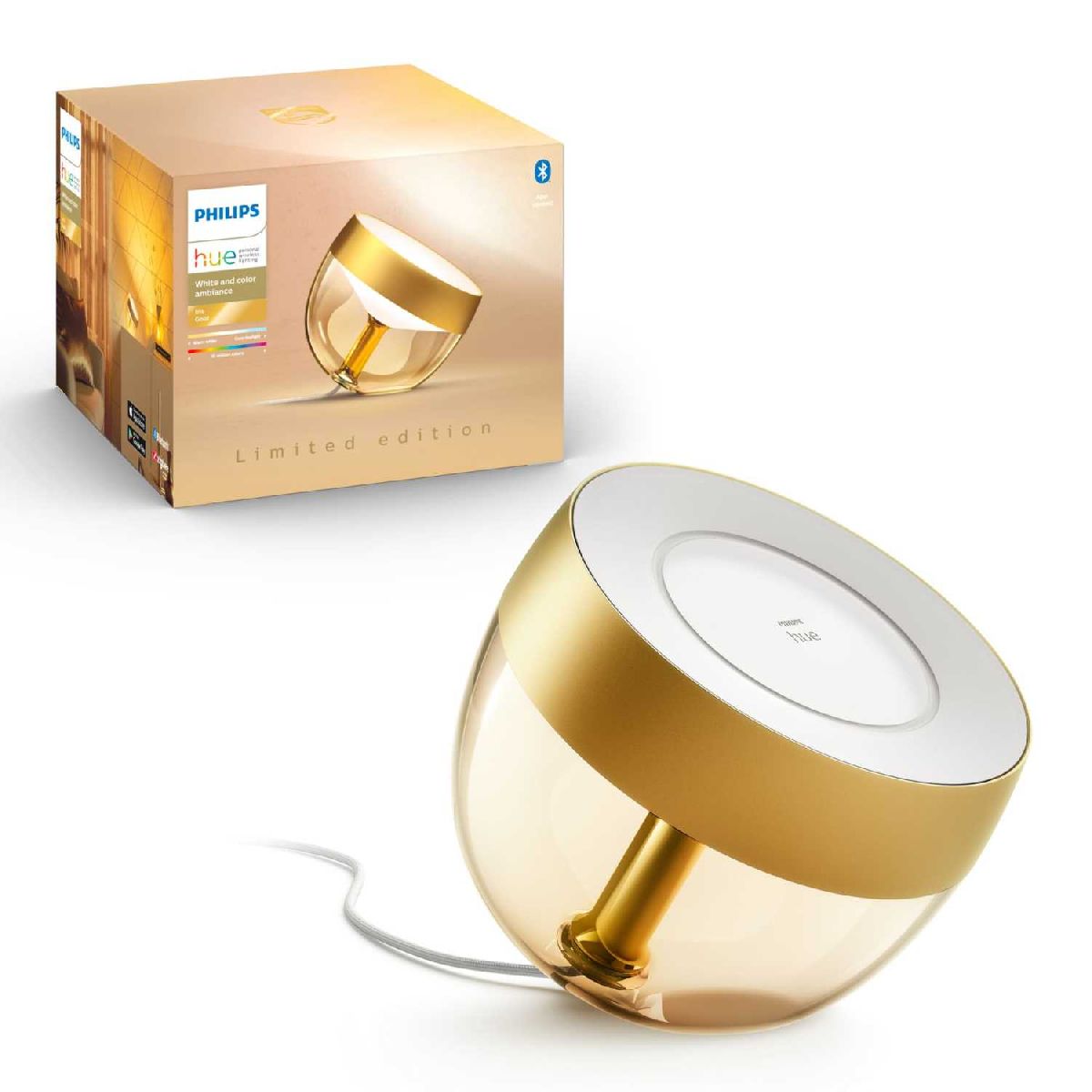 Умная настольная лампа Philips Hue Q4'20 Iris gen4 EU/UK gold 929002376401 в Санкт-Петербурге