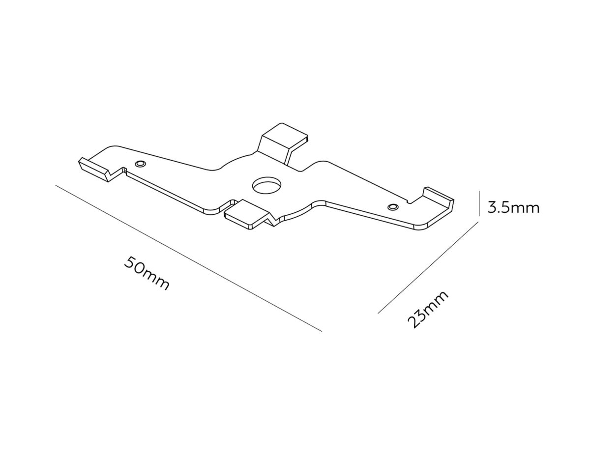 Крепеж потолочный для накладного магнитного шинопровода Ambrella Light Track System GL1995 в #REGION_NAME_DECLINE_PP#