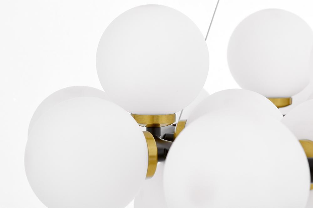 Подвесная люстра Lumina Deco Marsiada LDP 6033-25 BK+MD в Санкт-Петербурге