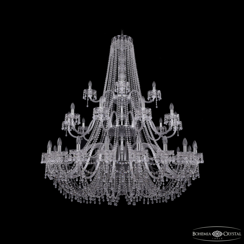 Подвесная люстра Bohemia Ivele Crystal 1410/20+10+5/530/3d Ni V0300 в Санкт-Петербурге