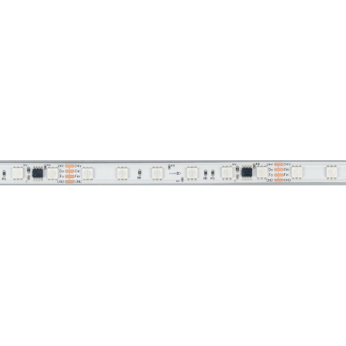 Светодиодная герметичная лента Arlight SPI-PS-B60-12mm 24V RGB-PX6-BPT (12 W/m, IP67, 5060, 5m) 039181 в Санкт-Петербурге