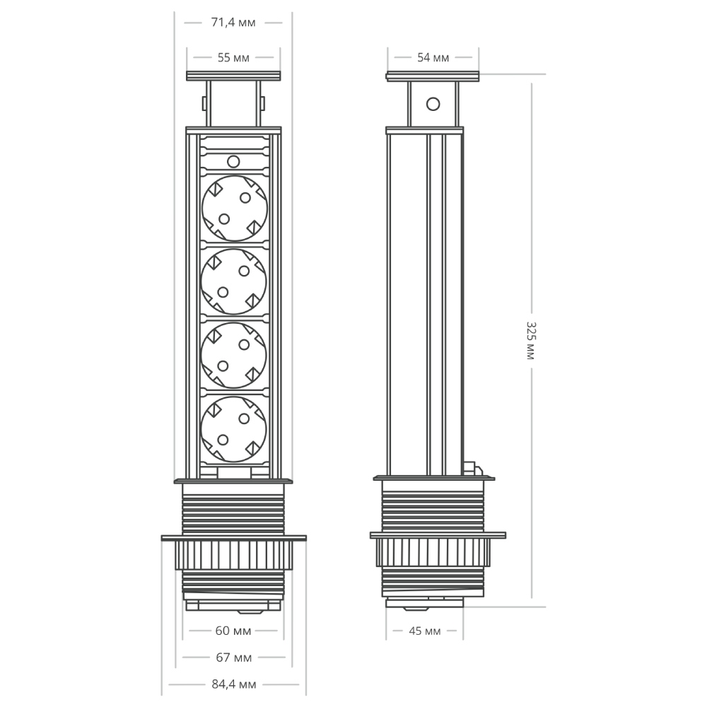 Блок розеток 105S Mebax 00-00001169 в Санкт-Петербурге