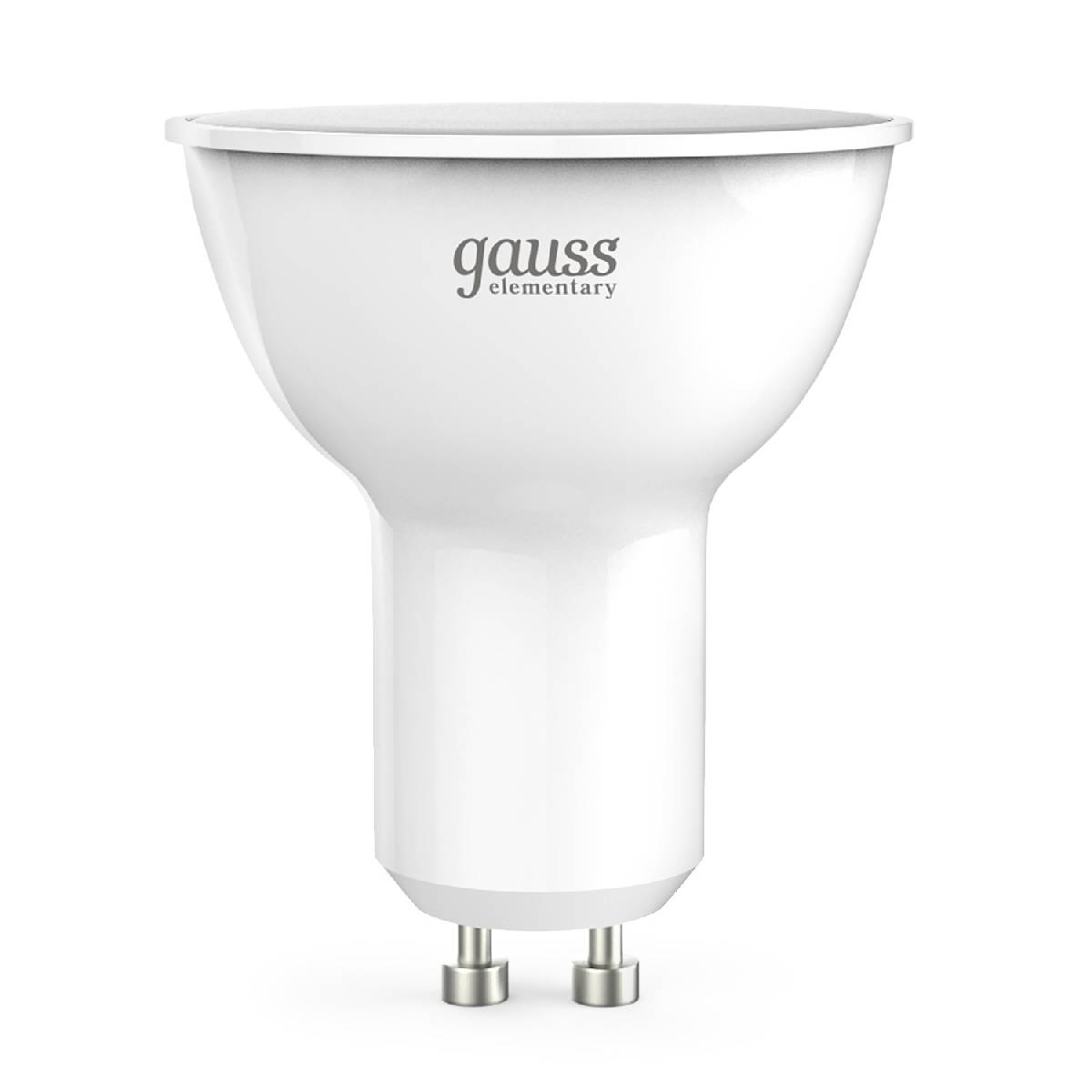 Лампа cветодиодная Gauss GU10 5.5W 3000K матовая 13616 УЦ в #REGION_NAME_DECLINE_PP#