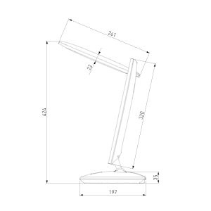 Настольная лампа Elektrostandard Saturn TL80930 белый 4690389136313 в Санкт-Петербурге