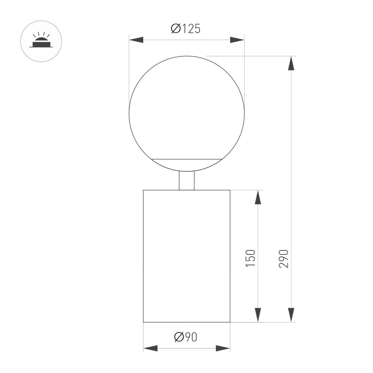 Настольная лампа Arlight SP-ORNELLA-TAB-L290-R125-6W Warm3200-MIX (WH, 300 deg, 230V, TOUCH-DIMM) (IP20 Металл) 059536 в Санкт-Петербурге