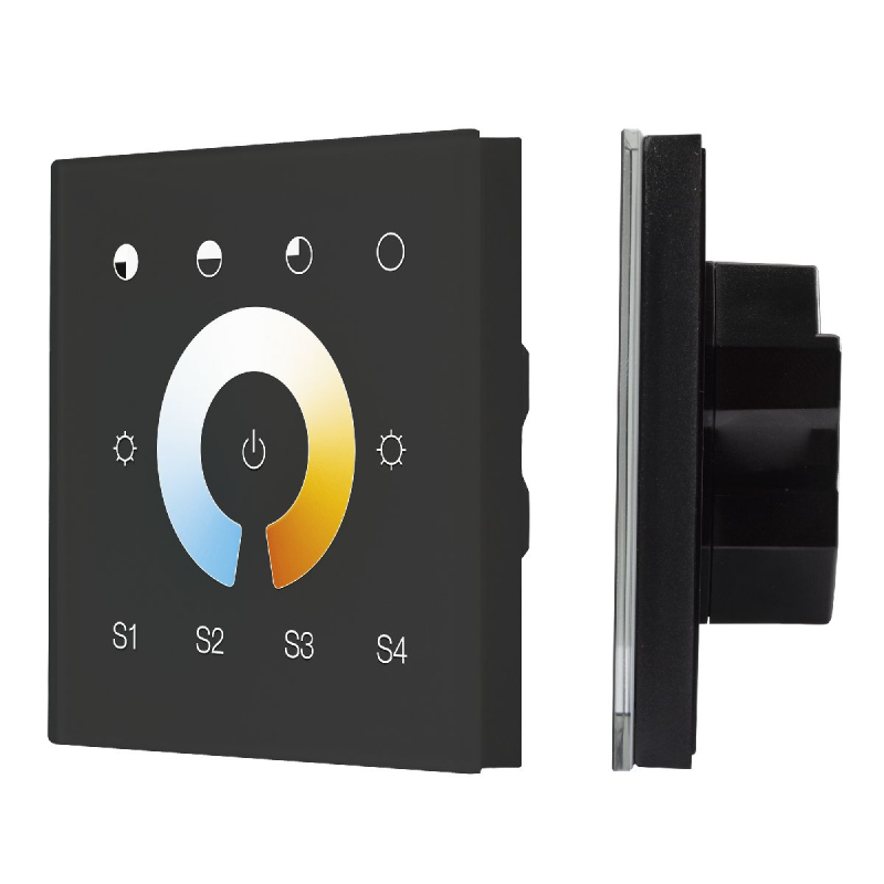 Сенсорная панель Arlight DALI-901-11-1G-4SC-MIX-DT8-IN Black BUS/230V 037195 в Санкт-Петербурге