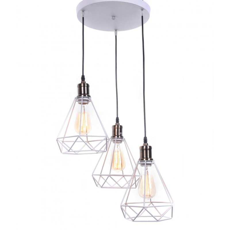 Подвесная люстра Lumina Deco Cobi LDP 11609-3 WT в Санкт-Петербурге