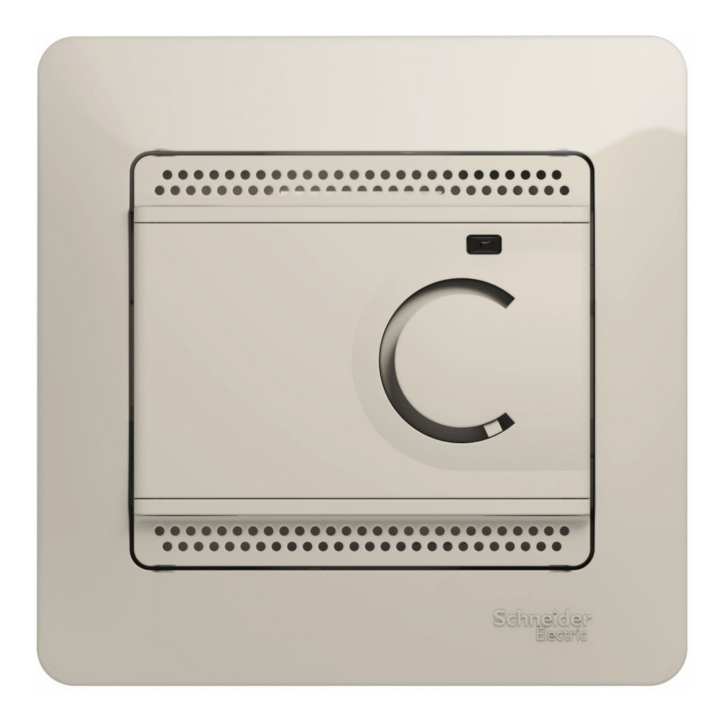 Регулятор теплого пола с датчиком (в сборе) Systeme Electric Glossa Молочный GSL000938 в Санкт-Петербурге