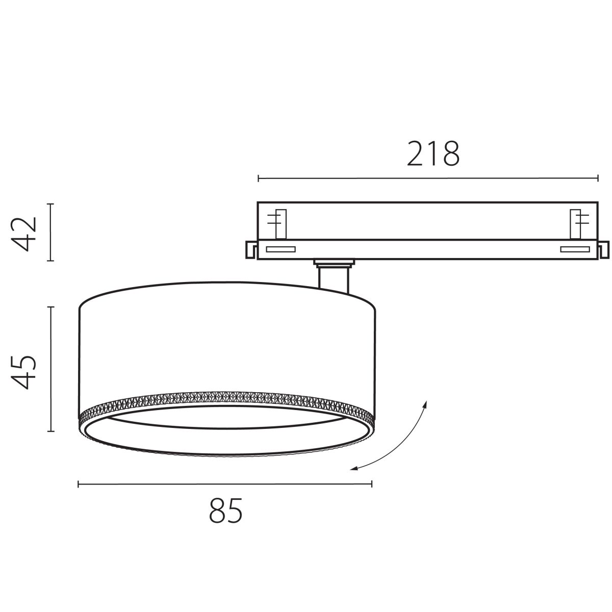 Трековый трехфазный светильник Quattro LED с управлением DALI Lightstar Alta Pro A5546DALI в Санкт-Петербурге