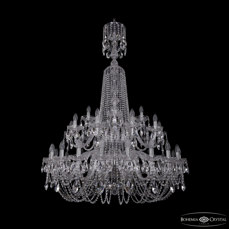 Подвесная люстра Bohemia Ivele Crystal 1402/20+10+5/400/XL-160/2d Ni в Санкт-Петербурге