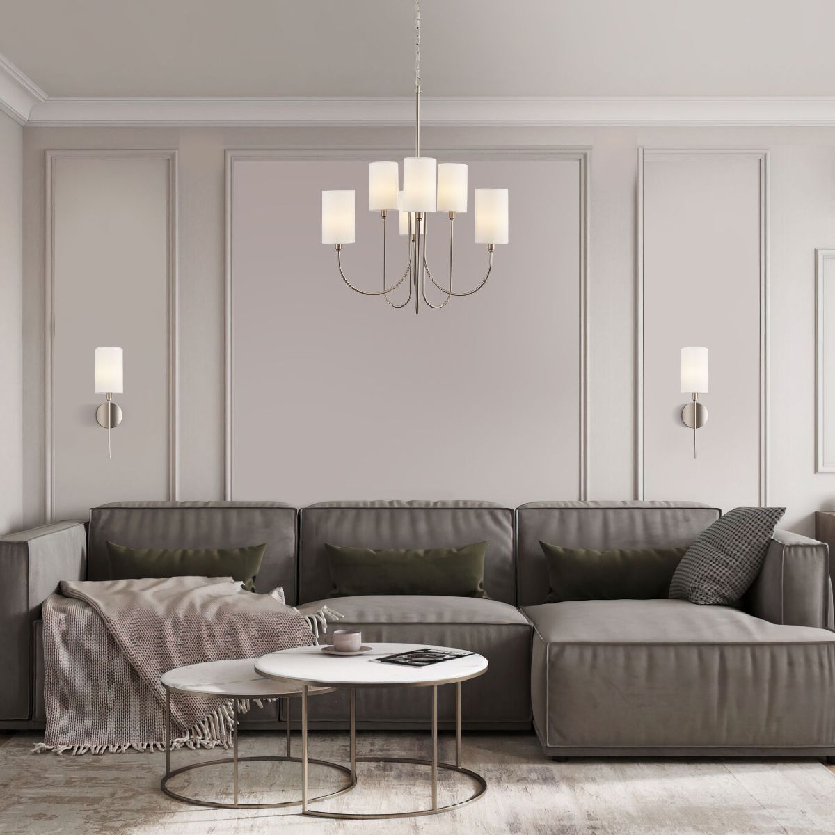 Подвесная люстра Eurosvet Abbey 60164/6 никель Smart a065747 в #REGION_NAME_DECLINE_PP#