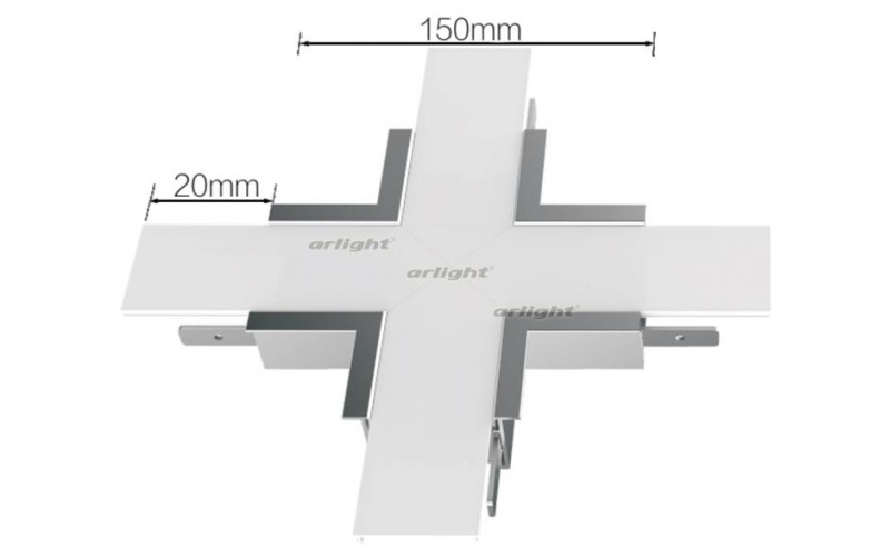 Угол Arlight S2-LINIA55-F-X90 крестовой 021276 в Санкт-Петербурге