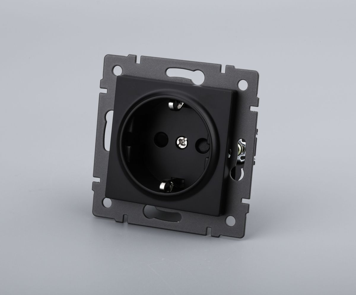 Механизм электрической розетки Arlight SCT-MEU1-PL-BK-V (250V, 16A) 049815 в Санкт-Петербурге