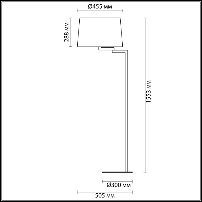 Торшер Odeon Light Edwin 4102/1F в Санкт-Петербурге