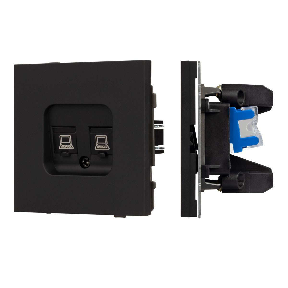 Механизм компьютерной розетки двойной SCT-TENDO-MPC2-SFPL-BK (RJ-45, CAT6) 054595 в Санкт-Петербурге