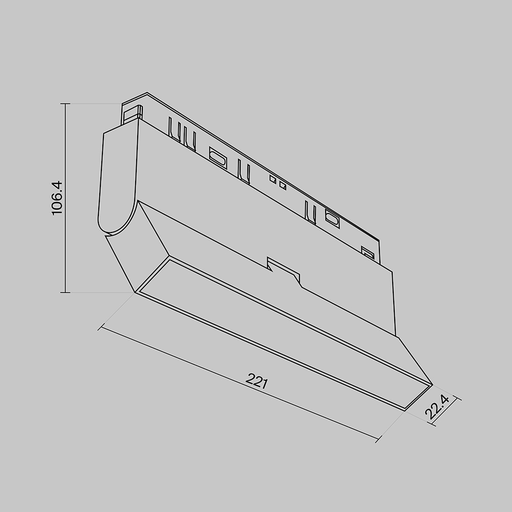 Трековый светодиодный светильник Maytoni Technical Basis TR036-4-12WTW-DSZ-B в Санкт-Петербурге