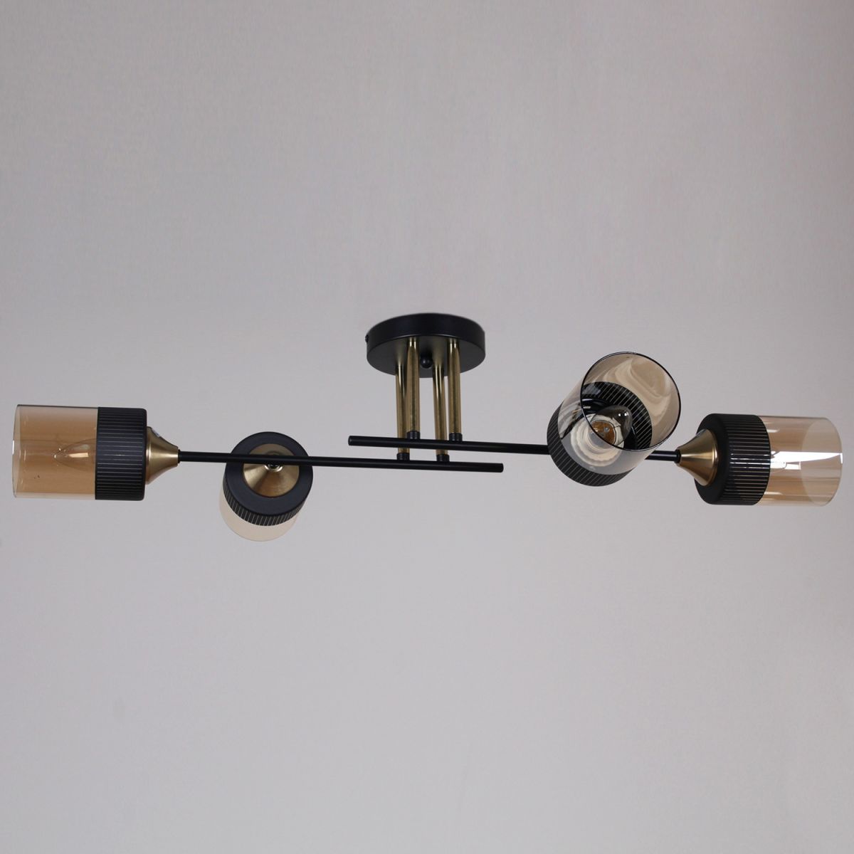 Потолочная люстра Reluce 48460-0.3-04 BK+COPPER в Санкт-Петербурге