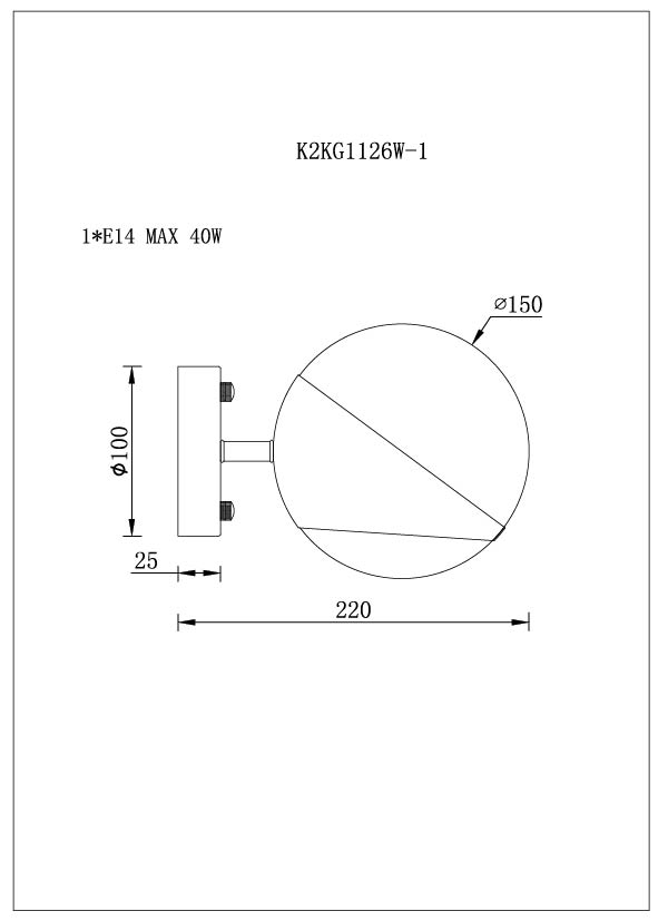 Бра Garda Decor K2KG1126W-1 в Санкт-Петербурге