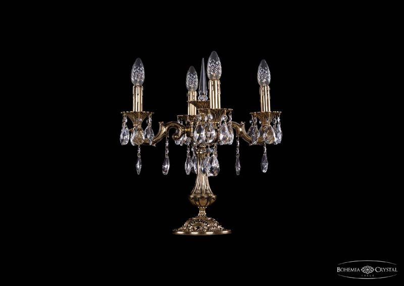 Настольная лампа Bohemia Ivele Crystal 1702L/4/CK125IV-45/A/GB в Санкт-Петербурге