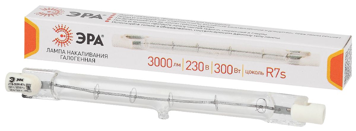 Лампа галогенная Эра R7S 300W 3000K J118-300W-R7s-230V Б0048494 в Санкт-Петербурге
