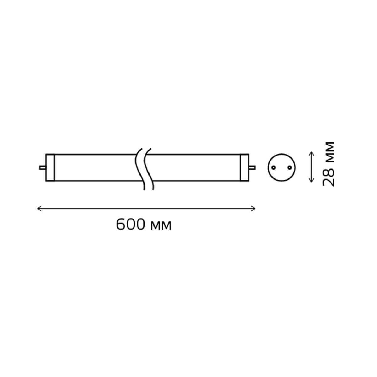 Лампа светодиодная Gauss G13 10W 6500K матовая 93030 в #REGION_NAME_DECLINE_PP#