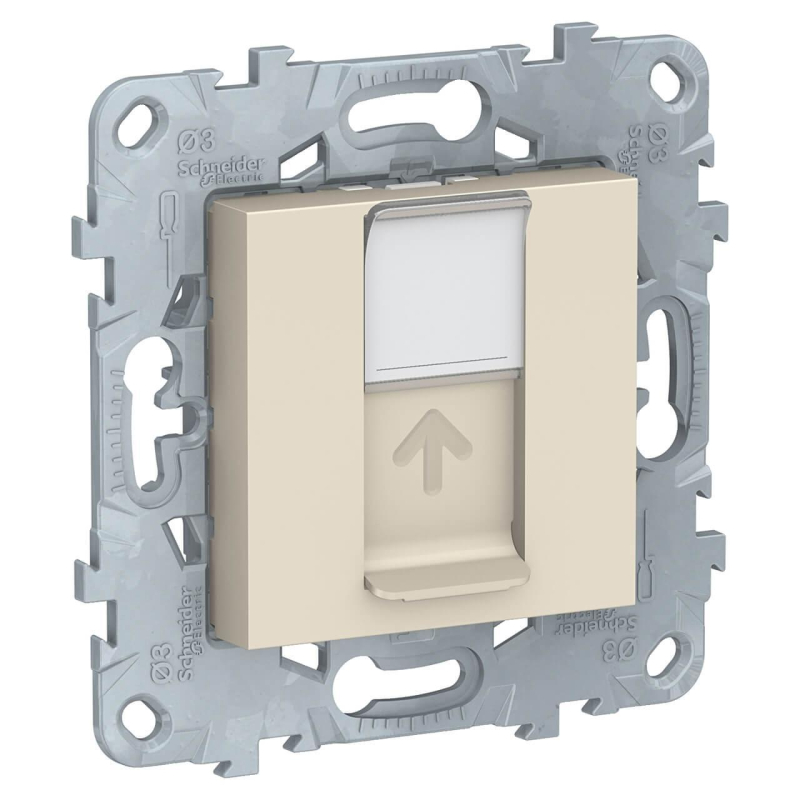 Розетка компьютерная RJ45 Schneider Electric Unica New Cat. 5е UTP NU541144 в Санкт-Петербурге