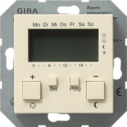Термостат Gira System 55 помещения кремовый глянцевый 237001 в Санкт-Петербурге