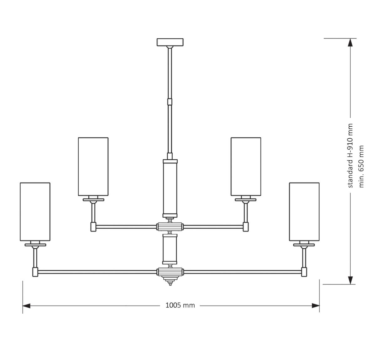Люстра на штанге Kutek Mood Empoli EMP-ZWL-4(Z) в #REGION_NAME_DECLINE_PP#