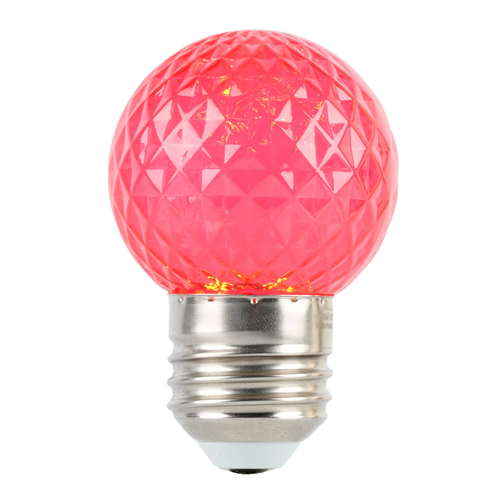 Лампа светодиодная Feron LB-385 шар красный прозрачный E27 1W 230V 52164 в #REGION_NAME_DECLINE_PP#