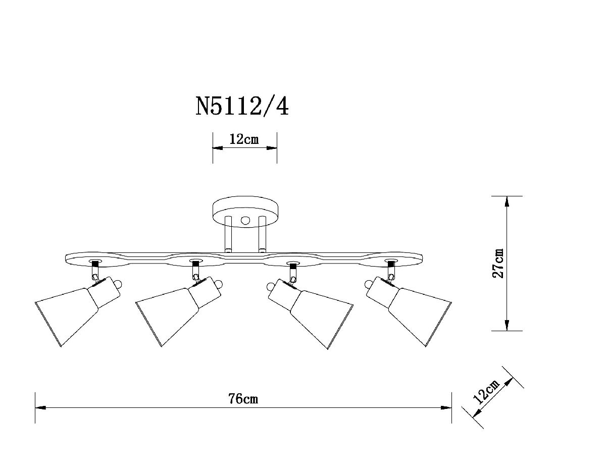 Спот Arte Lamp Harmony A5112PL-4BK в Санкт-Петербурге